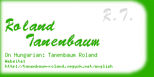 roland tanenbaum business card